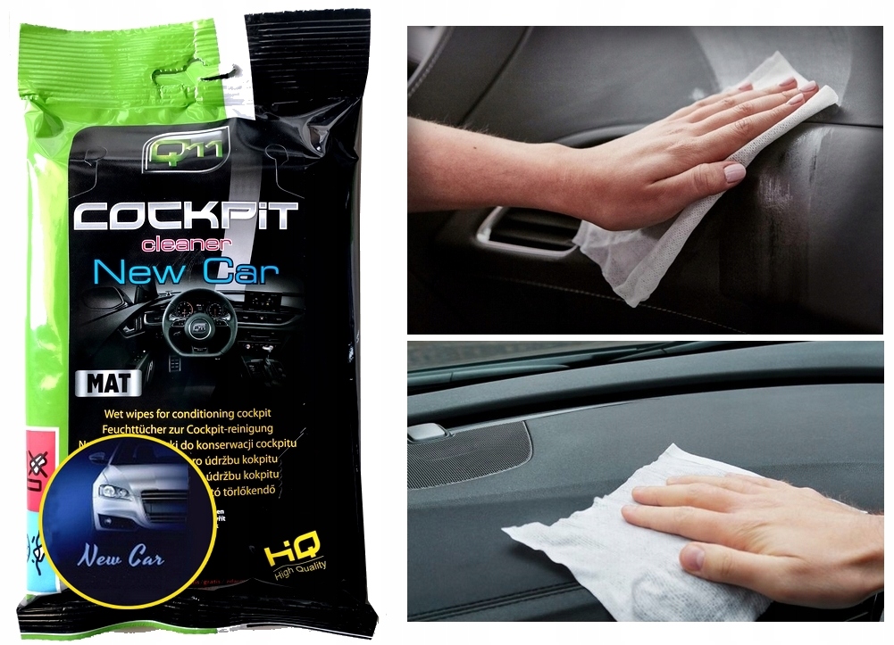 Mokre Chusteczki Ściereczki Do czyszczenia Kokpitu do auta Q11 New Car