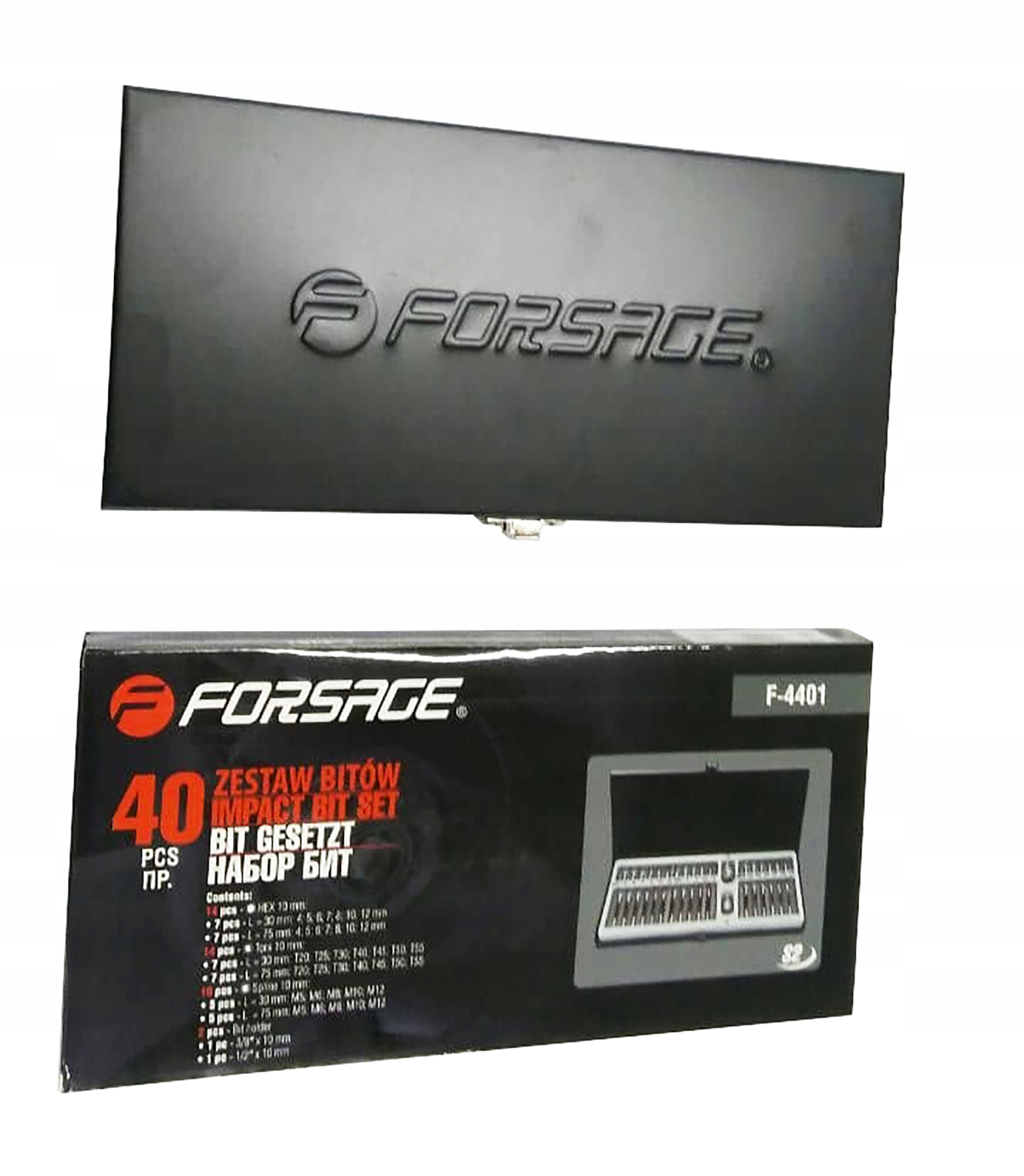 Набор бит-TORX, HEX, SPLINE, Allen 40 el