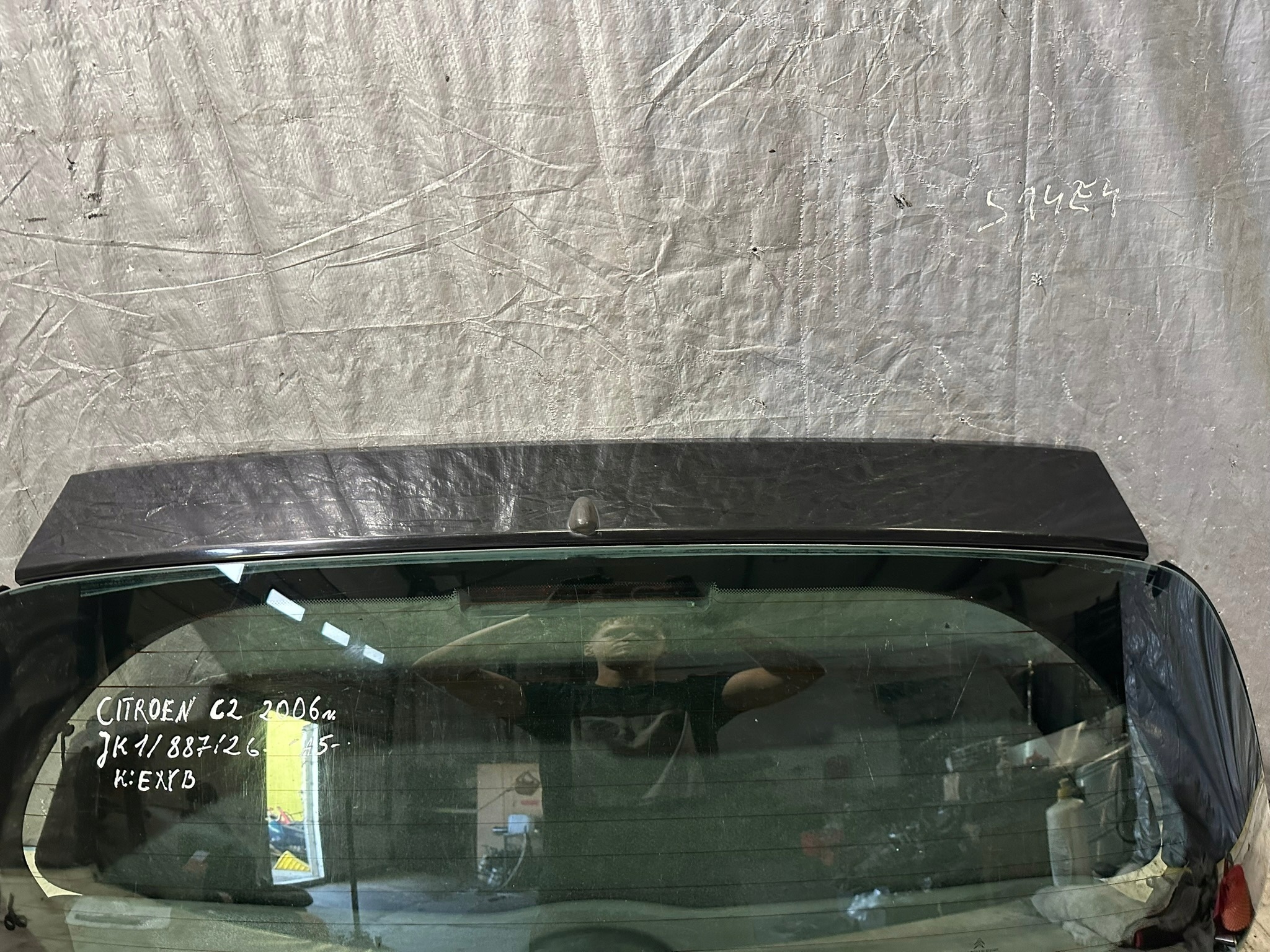 trunk door boot rear part rear upper CITROEN C2 2006r. colour EXYB