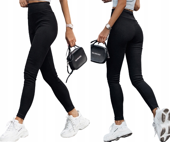 

Legginsy w prążki wysoki stan elastyczne XL/2XL