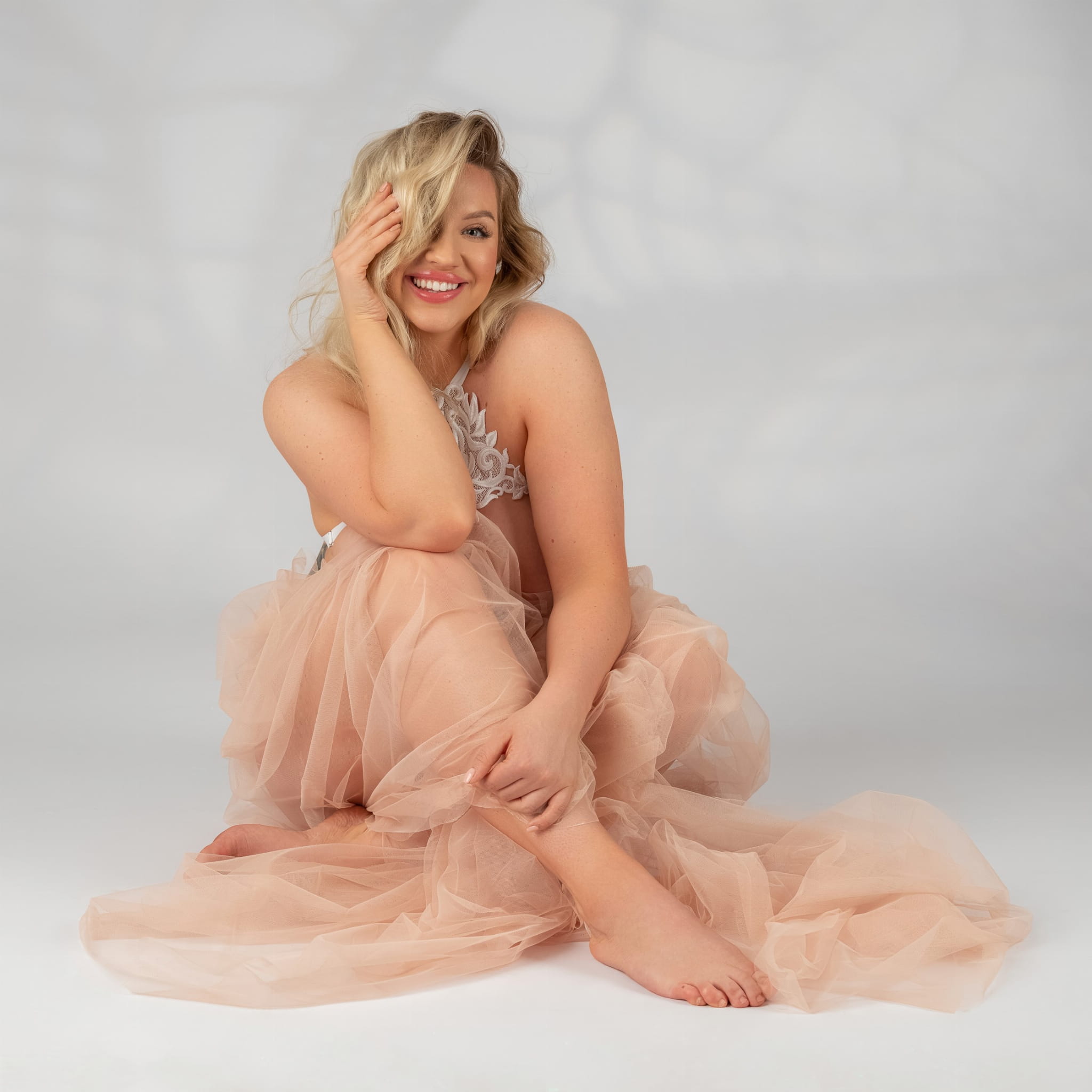 BLACKBRA BLAIR WHITE - OpenBra / Harness, STANIK OTWARTY, ozdoba Rozmiar uniwersalny