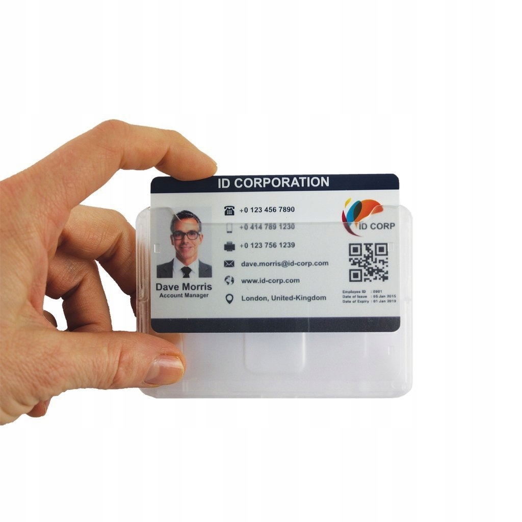 

Etui na identyfikator poziomy jedna karta Koruma