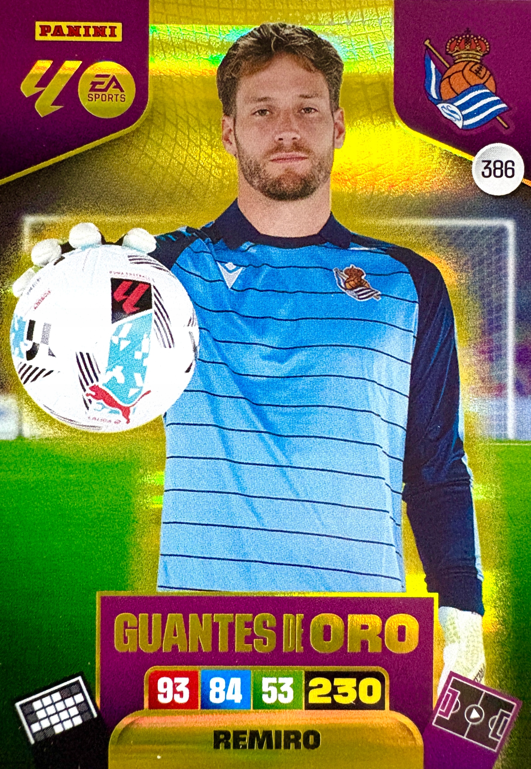 La Liga hiszpańska 2025-26 2026 Guantes De Oro 386 Remiro Real Sociedad