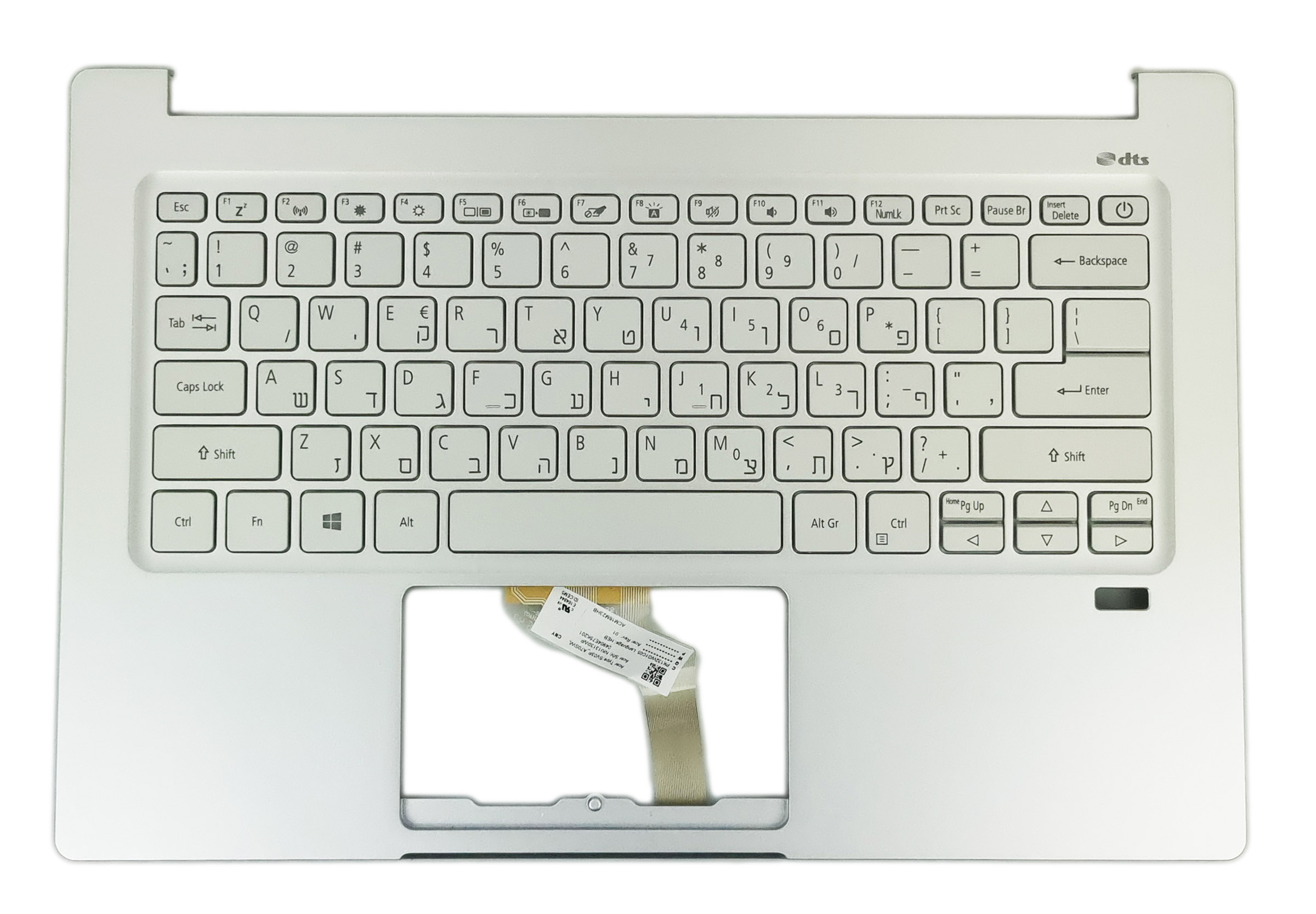 Nová Krytka Klávesnice Pre Notebook Acer Swift SF314-42 SF314-59 Hebrejská