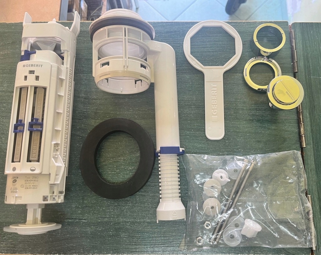 Przycisk spłukujący do WC Geberit 290 chrom Rodzaj do WC