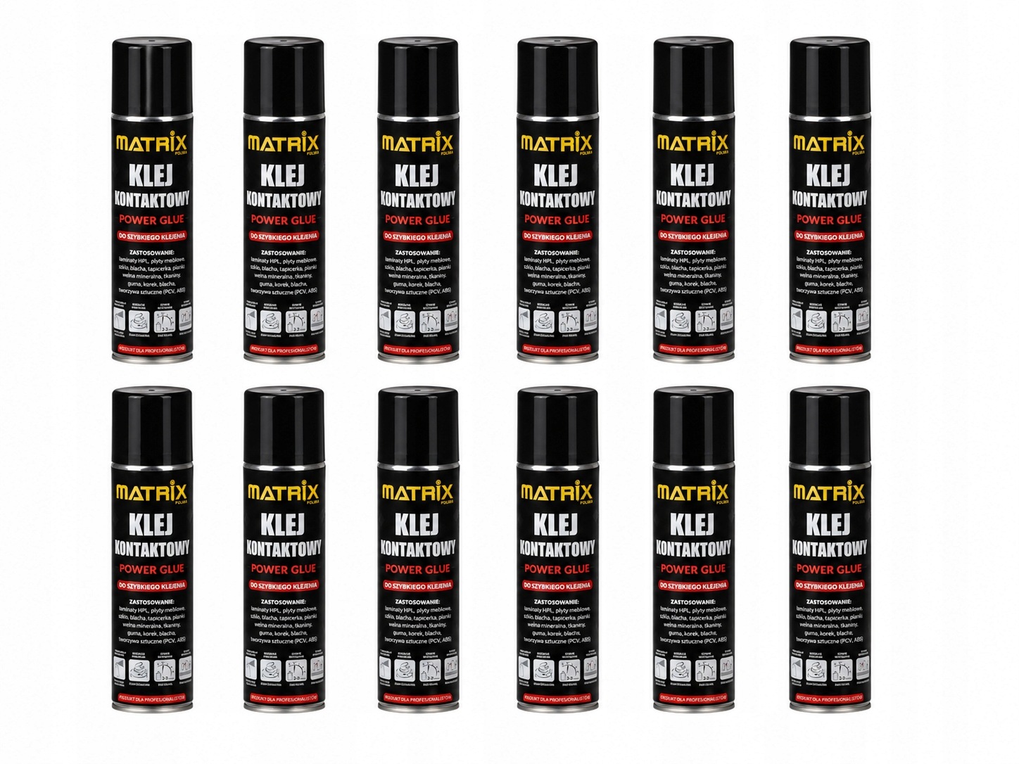 Klej Kontaktowy W Sprayu Matrix Power Glue Do Laminatów Mdf Pcv Obrzeża