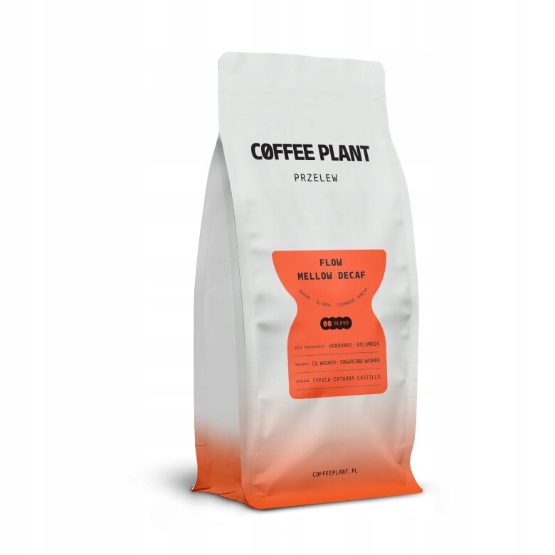 Káva zrnková Coffee Plant Flow Mellow – bezkofeinová 100% Arabica 800 g