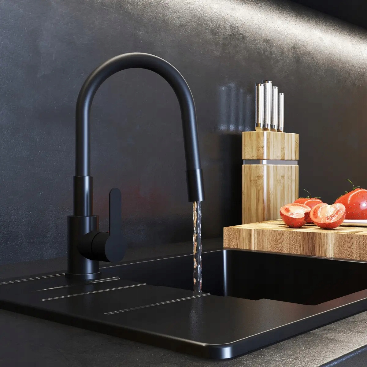 BATERIA KUCHENNA ELASTYCZNA WYLEWKA 360° KRAN GIĘTKA WYLEWKA ZLEWOZMYWAK