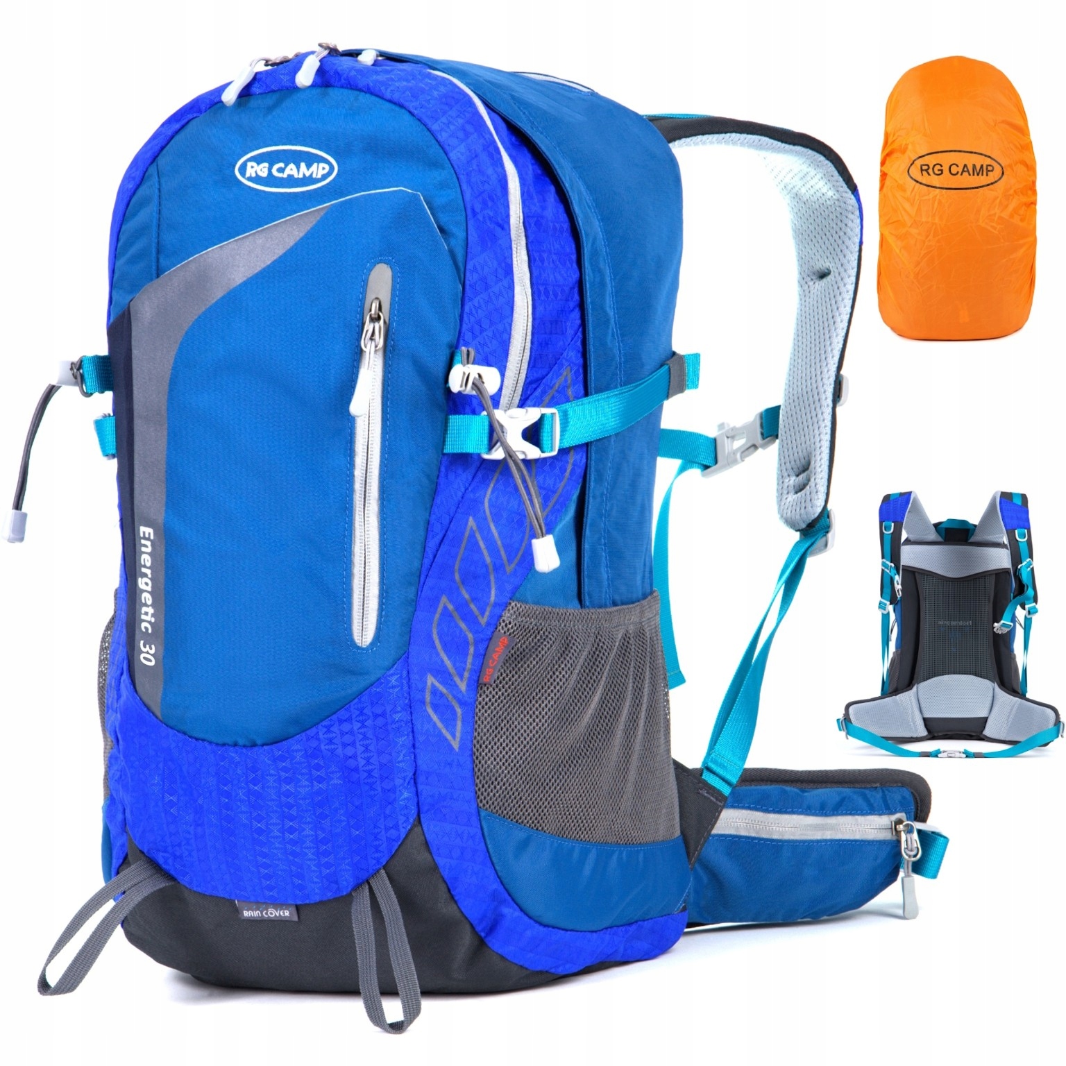 Plecak Trekkingowy Turystyczny 30L górski męski damski mocny w góry Rg Camp