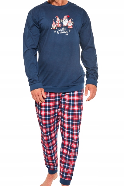 Cornette pánské pyžamo 115/175 Gnomes dlouhý rukáv velikost XXL