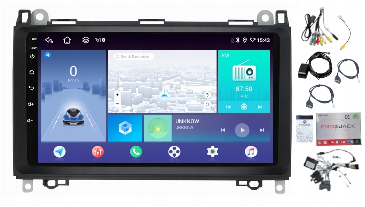 Rádio Navigácia Android Carplay Mercedes W169 W245 2005-2011 4GB 64GB Sim