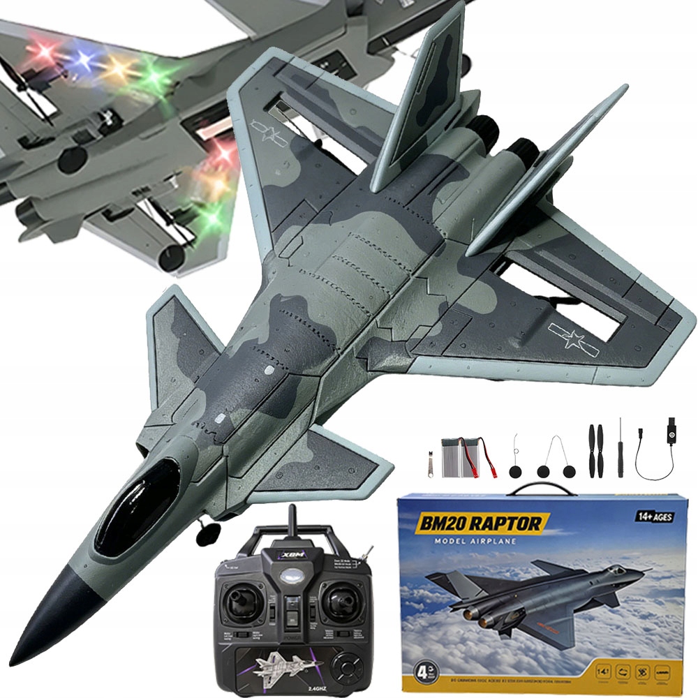 Dálkově ovládané letadlo J-20 4 Kanály Létající model Model 1:72