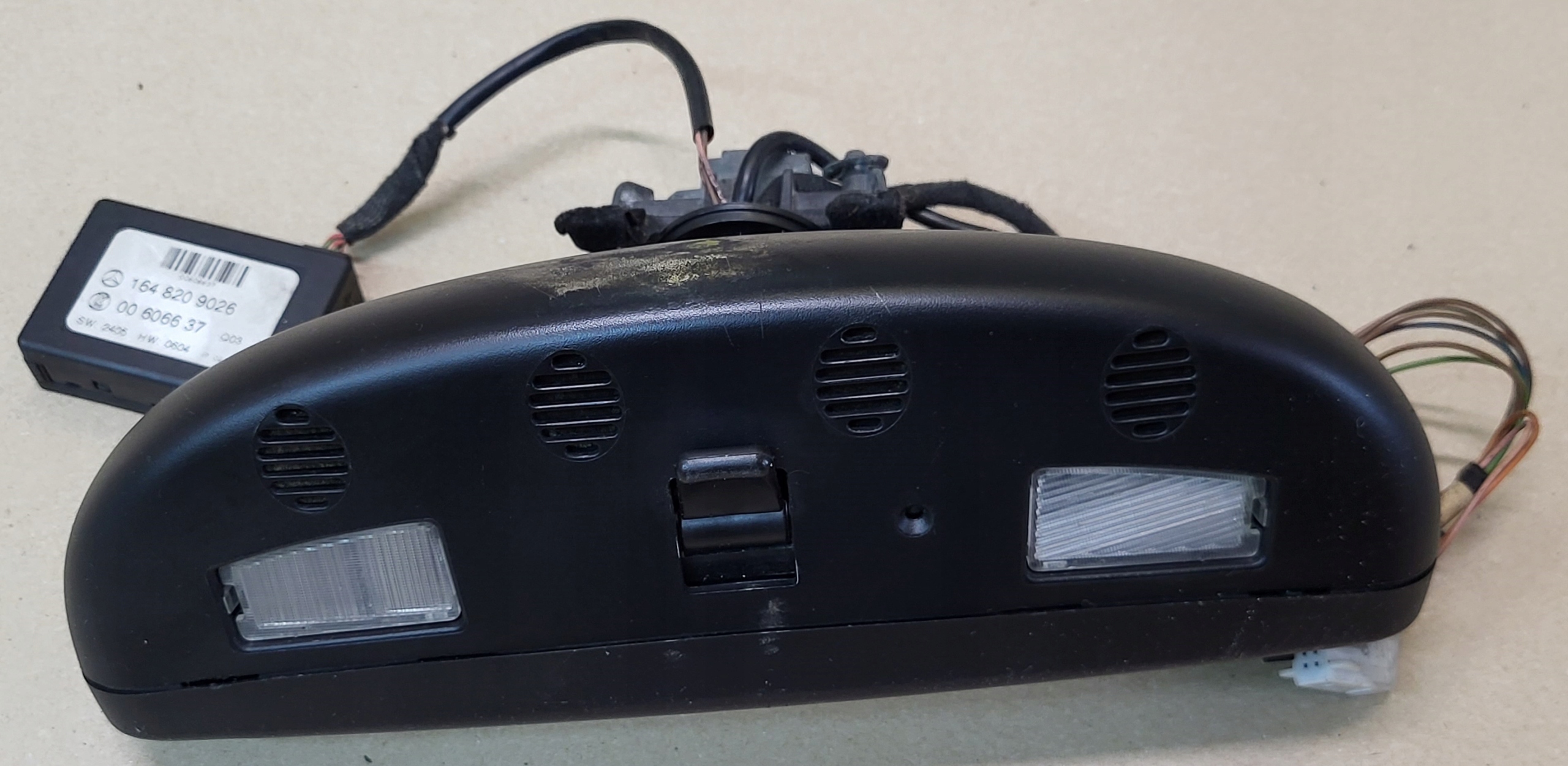 mirror inner reversely sensor rain MERCEDES ML W164 black, OE EU