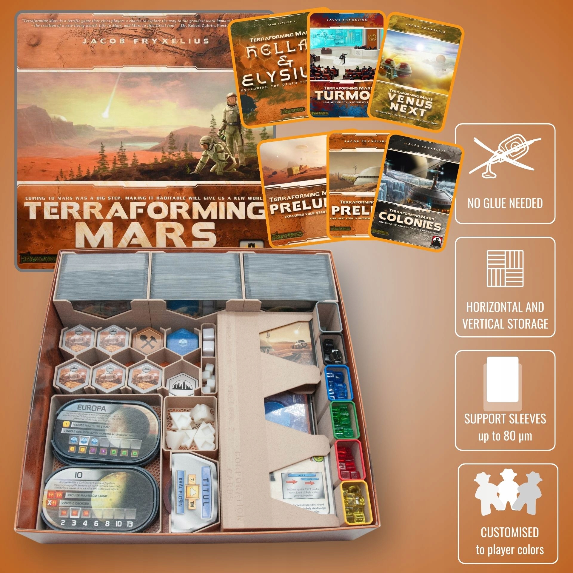 Mars: Terraformacja - insert do gry planszowej - DELUXE DRZEWO