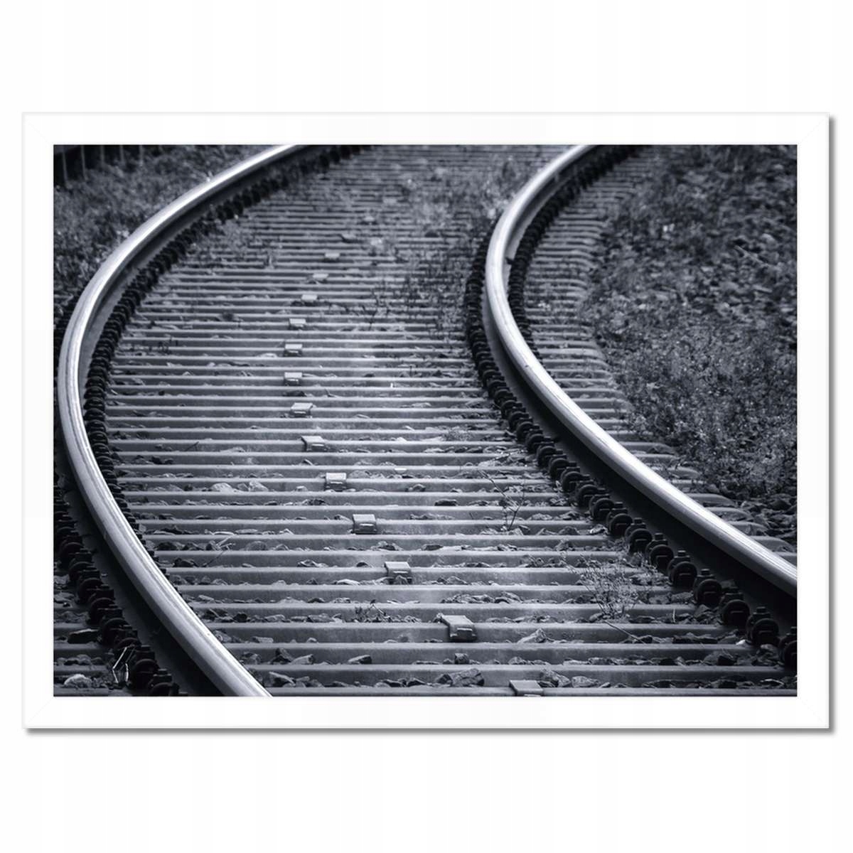 Plakáty v rámu 40x30 Koleje Sklo Lišta