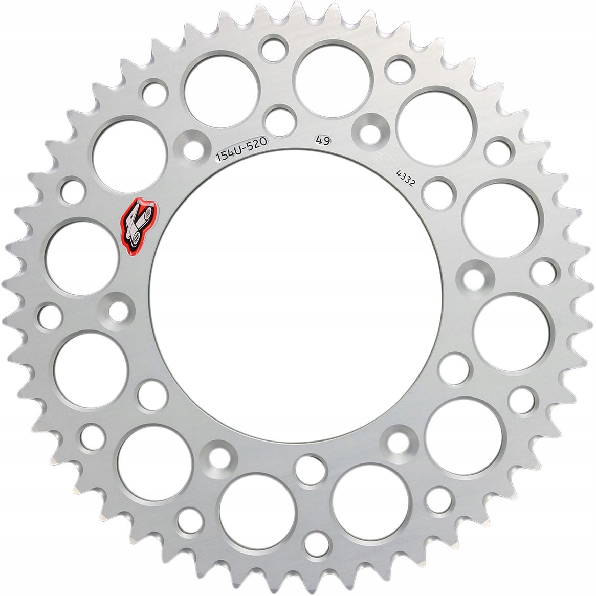 Ozubené Koleso Zadné Renthal 520 49Z Siver Ultra Light Honda Cr Crf Xr Kawasaki Zx