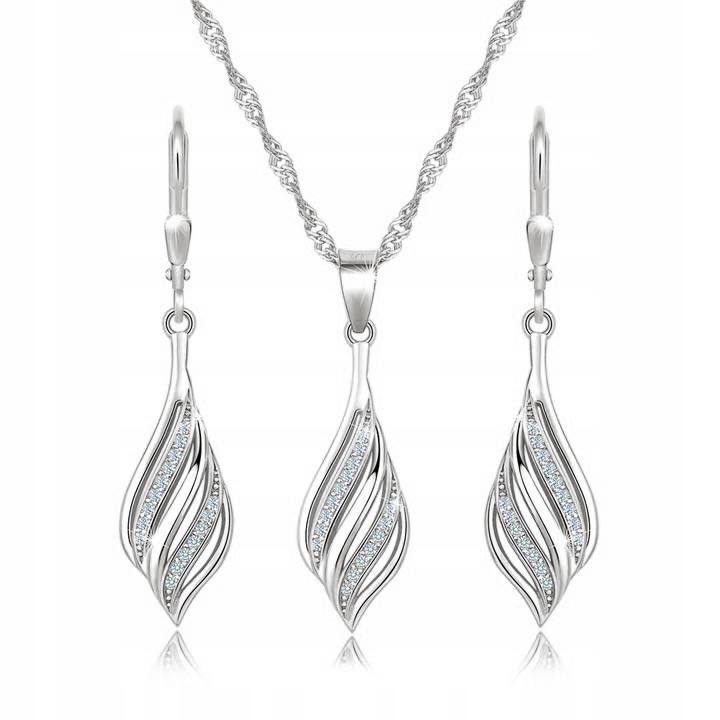 Sada stříbrných dámských šperků stříbro 925, sada pro Den matek