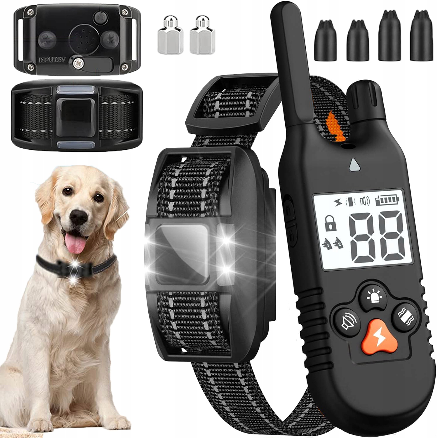 Levně Elektronický Výcvikový Obojek Pro Psa S LCD Displejem Dálkový Ovladač (dosah 900M)