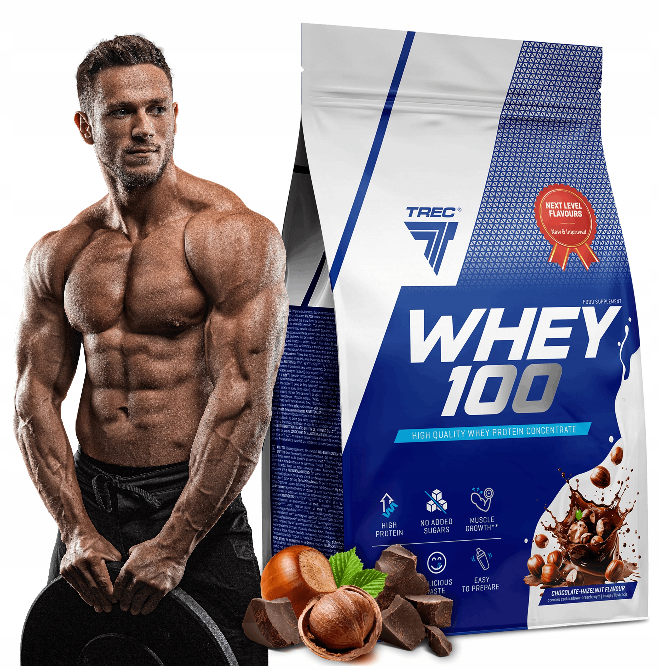 Vynikající Protein Wpc Trec Whey 100 900 g Bílkoviny Na Hmotu Svaly Pro Trénink