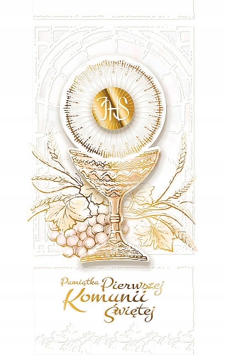 

Na Komunię Kartka z życzeniami lux KP17