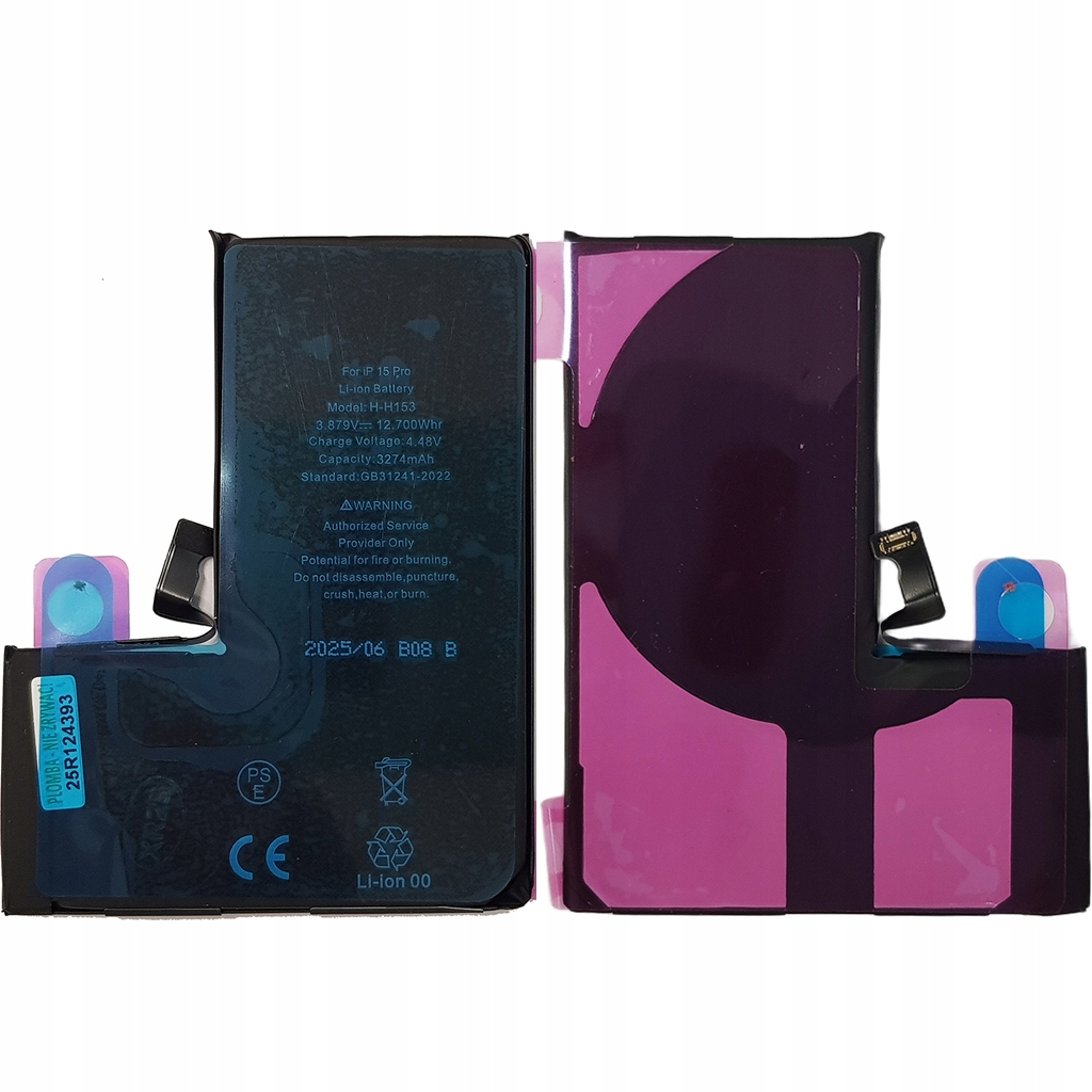 Bateria Akumulator do Apple Iphone 15 Pro 3274mAh Nowy Bms Bez Komunikatu