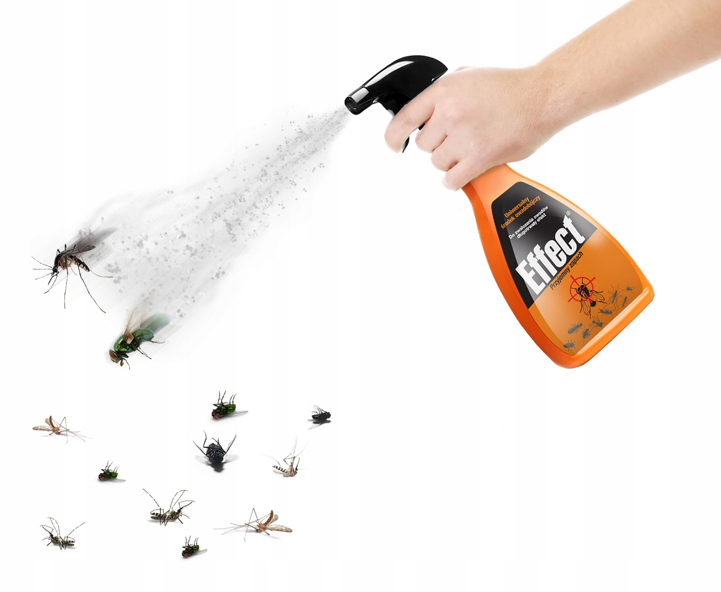 SPRAY ŚRODEK PREPARAT NA MUCHY KOMARY KARALUCHY RYBIKI MOLE EFFECT 500ML EAN (GTIN) 3830043530168