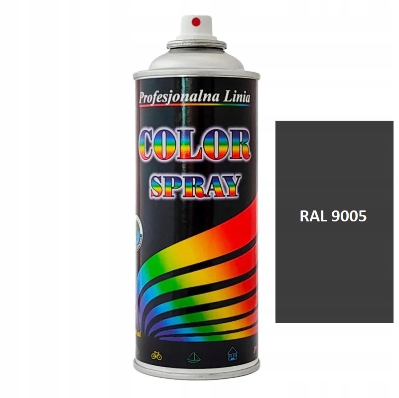 Lakier Farba Uniwersalna Color Spray 400ml czarny mat