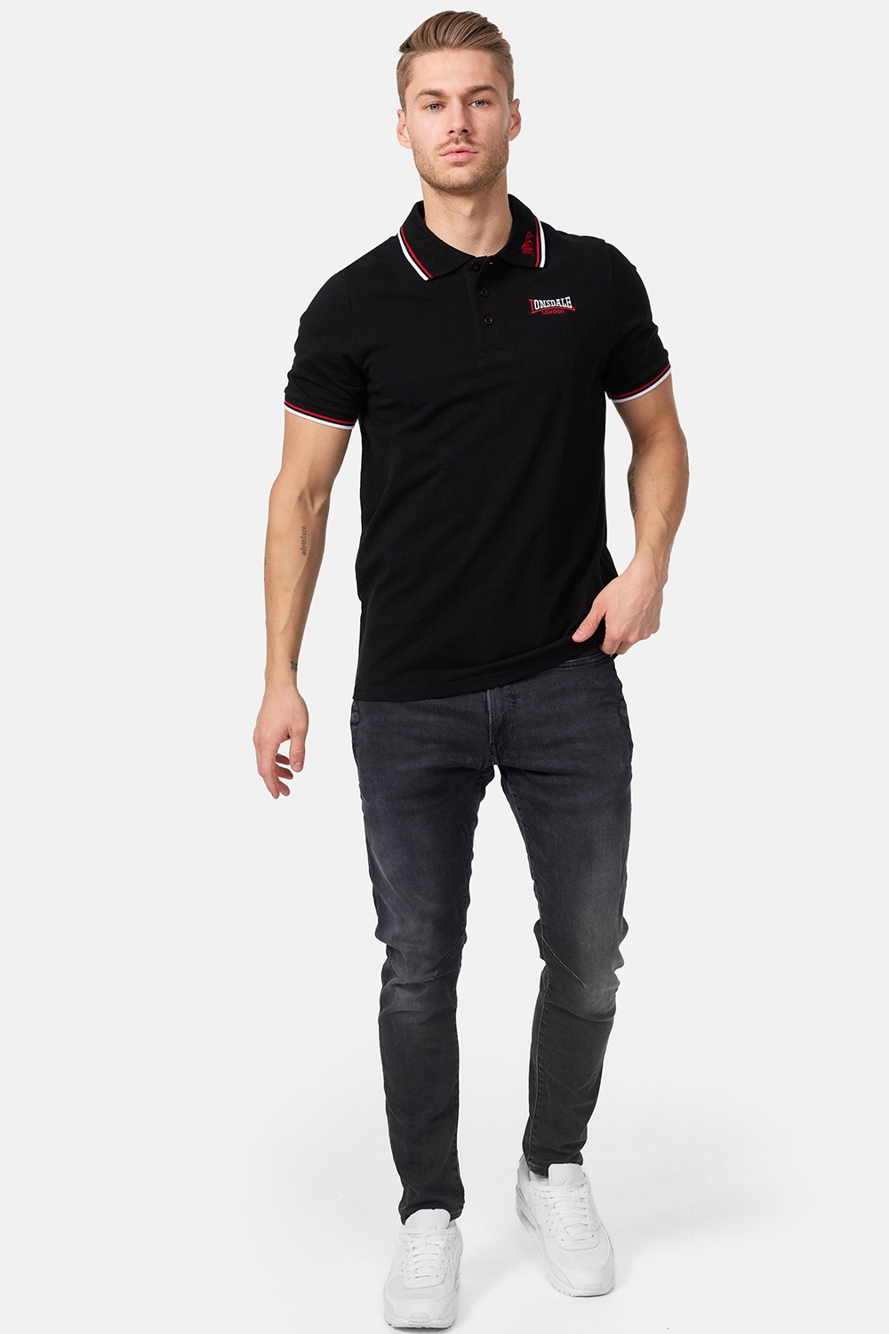 Polo Koszulka Męska Slim Fit LION L Model LION