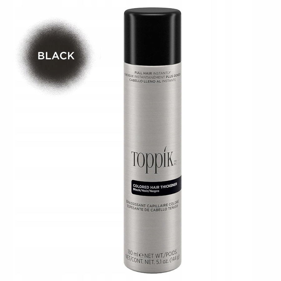 TOPPIK HAIR THICKENER Spray Czarny BLACK