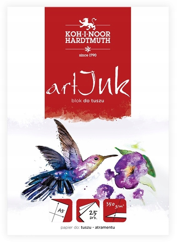 Koh-i-noor Blok do tuszu atramentu A5 25 k 350 g