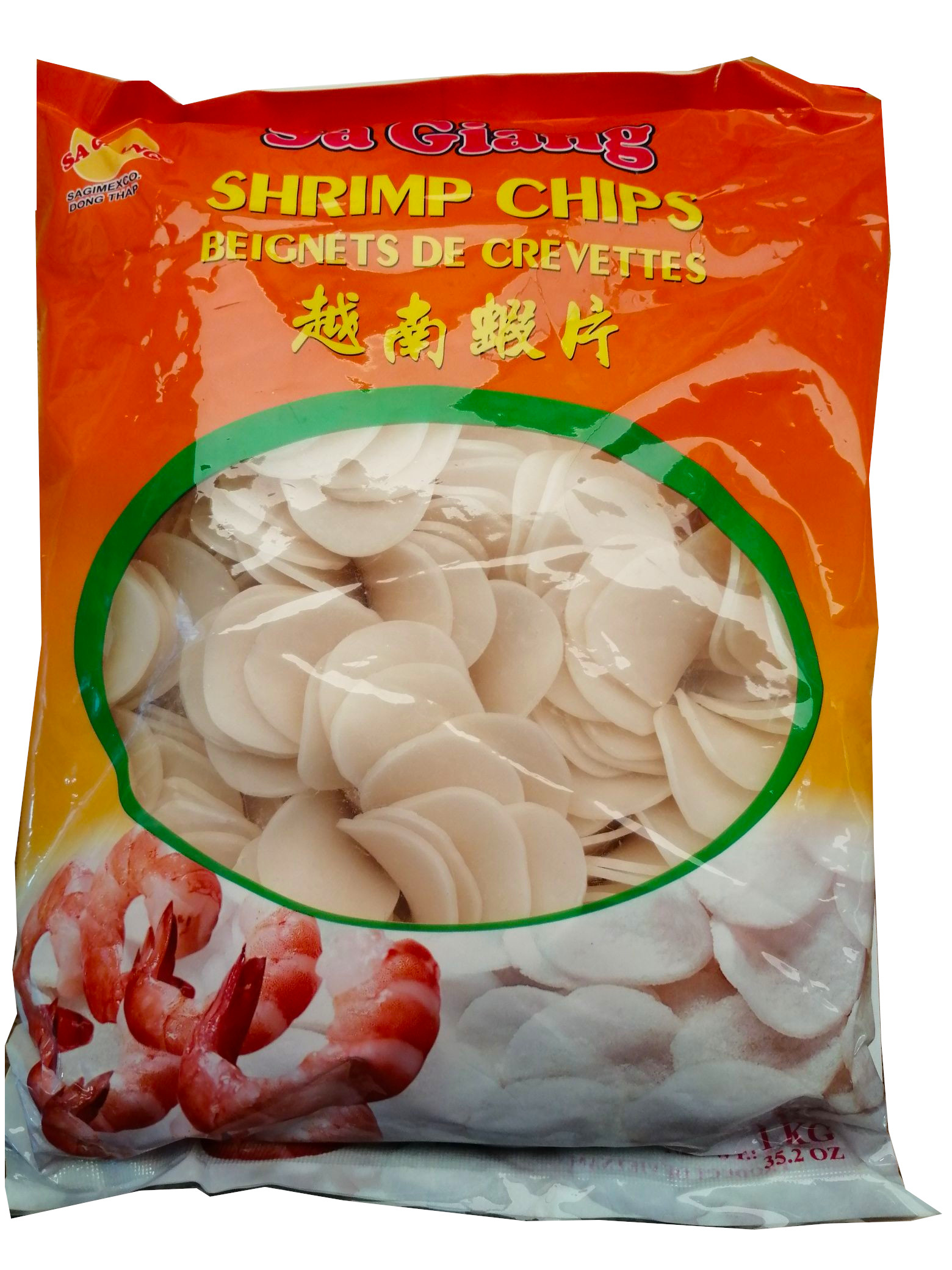 

Chipsy krewetkowe do smażenia Sa Giang 1 kg