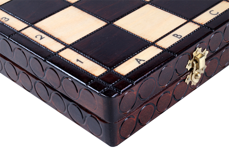 SZACHY KRÓLEWSKIE DUŻE (44x44cm), tradycyjne, drewniane Producent Sunrise Chess & Games