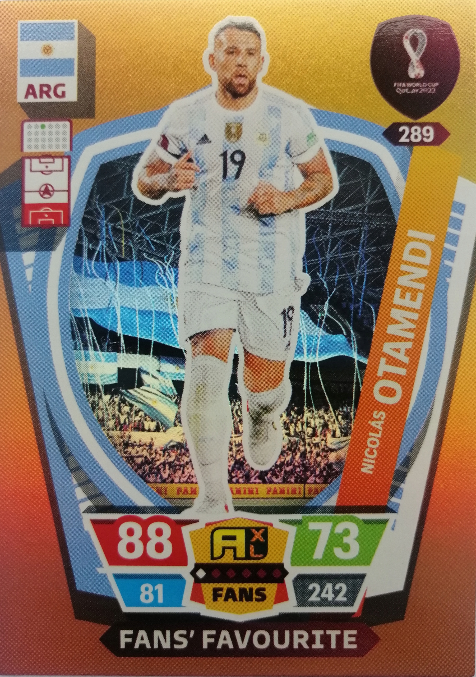 WORLD CUP QATAR 2022 FANS FAVOURITE 289 OTAMENDI