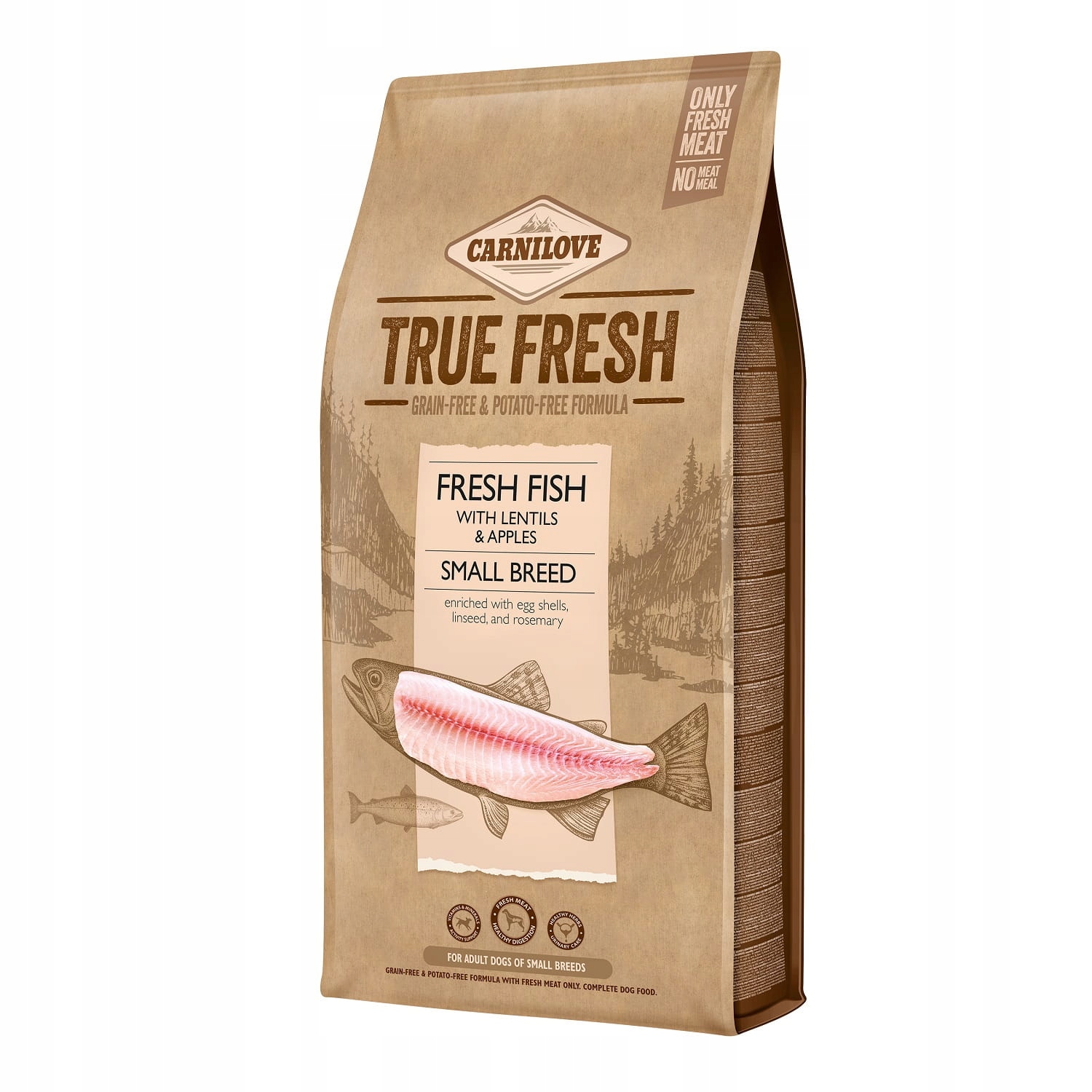Levně Carnilove True Fresh Small Ryby 11,4 kg York Shih Tzu Maltézský