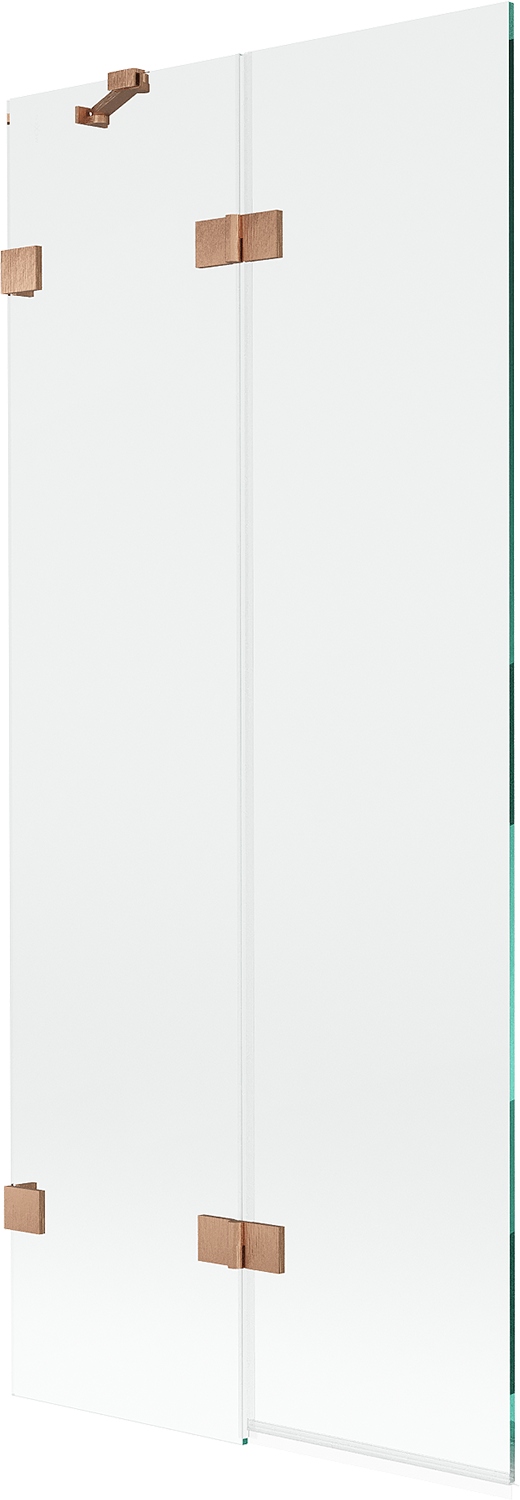 Mexen Lunar vanová zástěna dvoudílná levostranná 80 x 150 cm, průhledná, ka