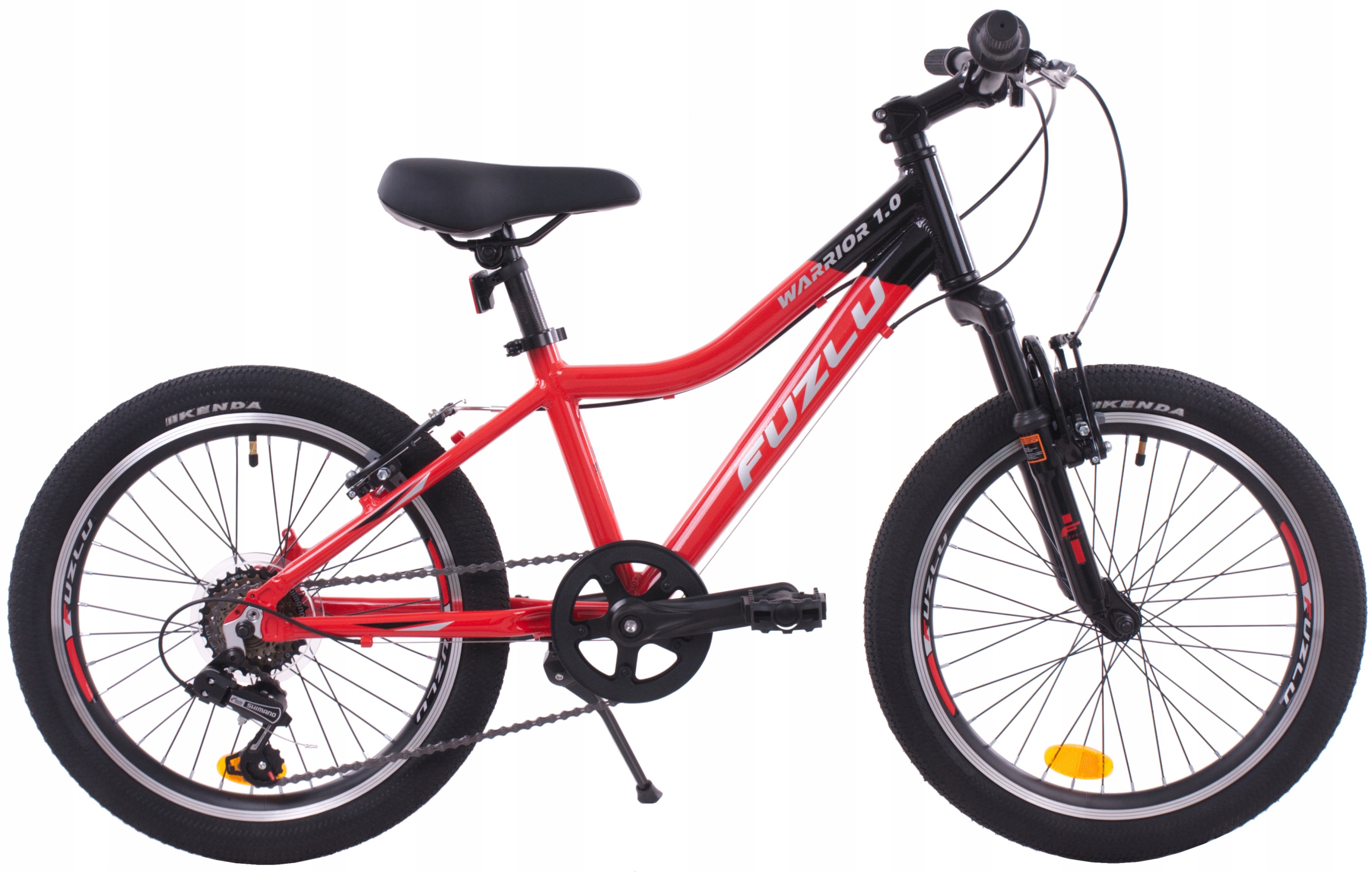 Dziecięcy Rower Górski 20” Fuzlu Warrior 1.0 Jr Czarno-czerwony