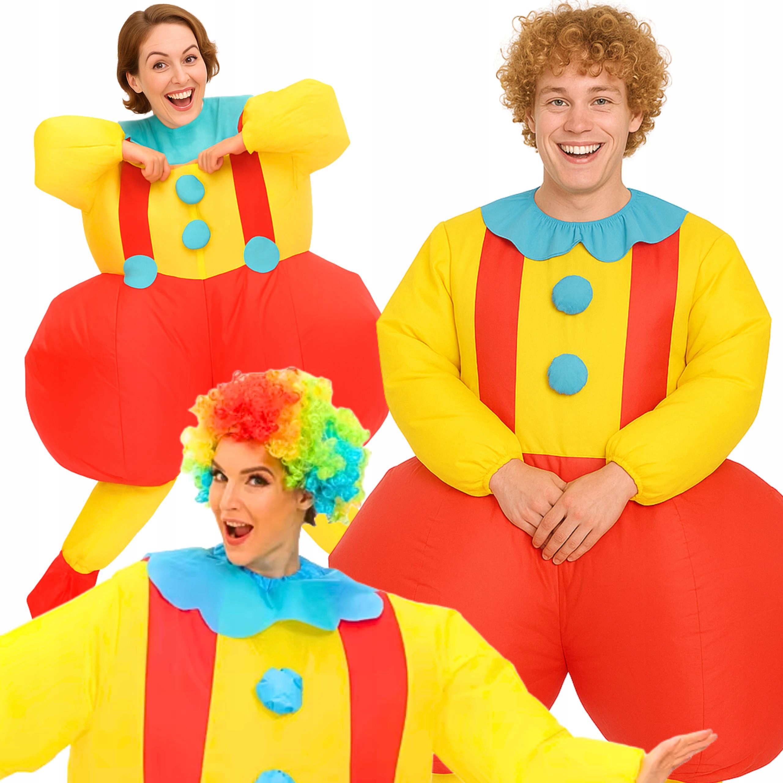 Nafukovací Kostým Klaun Cirkusový Šašek Pajác Na Halloween Párty Oslavu