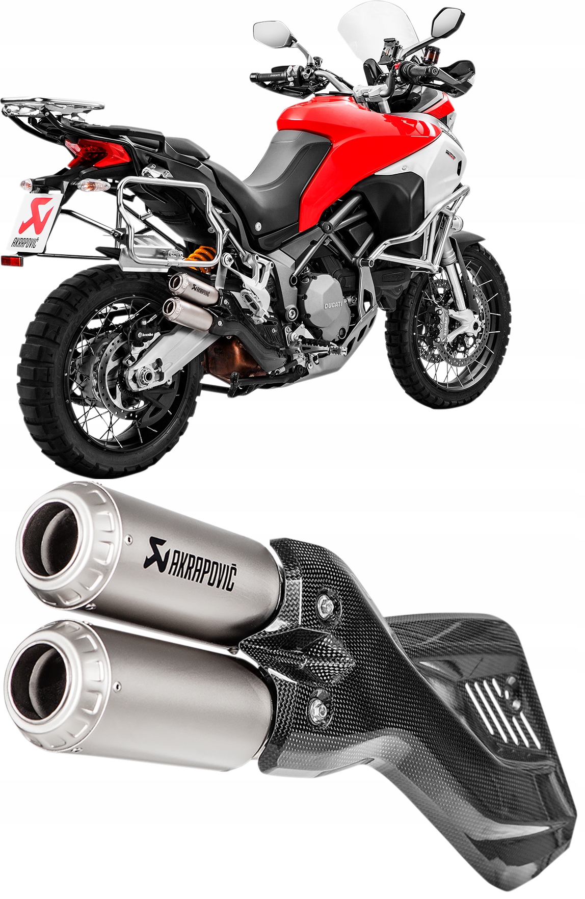 S-D9SO10-HIFFT - Глушитель Akrapovic Multistrada 950 1200 17-21