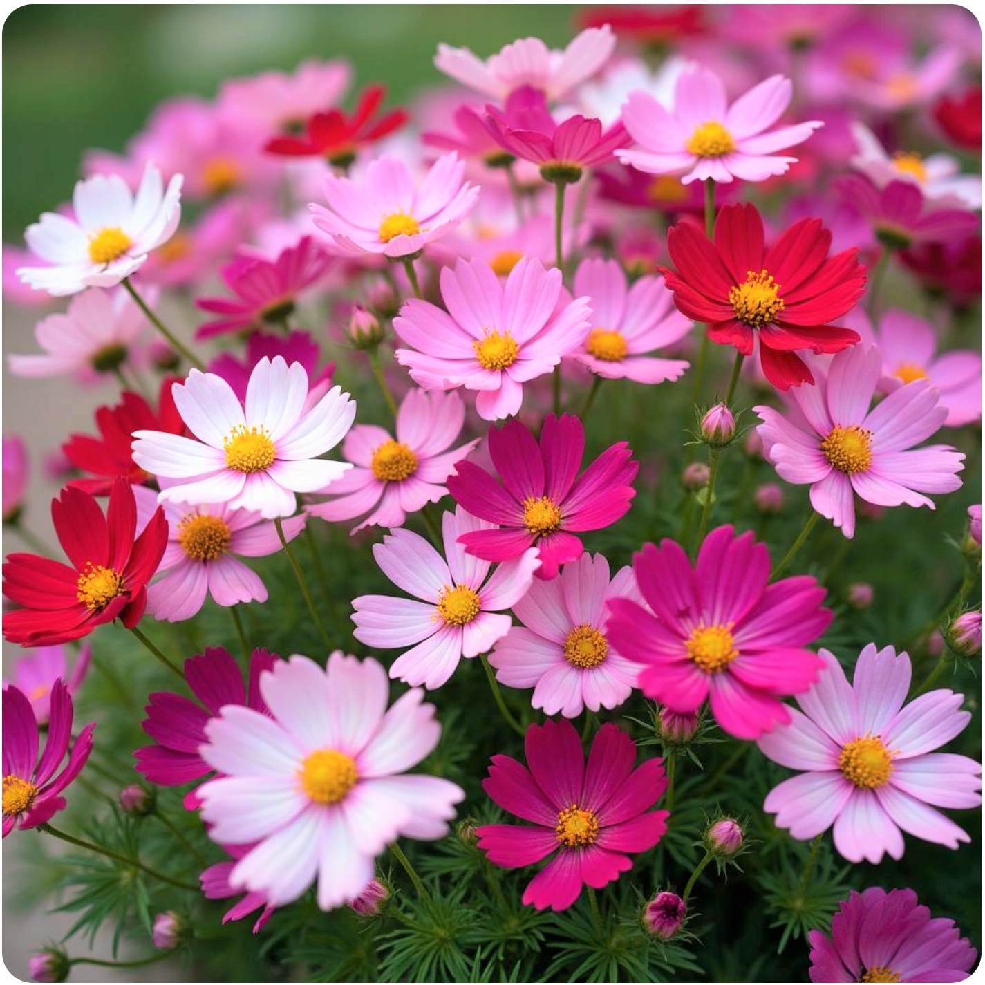 ONĘTEK KOSMOS SENSATION 100g MIX KOLORÓW KWIATY ŁĄKA KWIETNA NASIONA