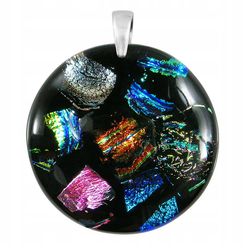 Dámský přívěsek Harf vícebarevný sklo murano kolečko