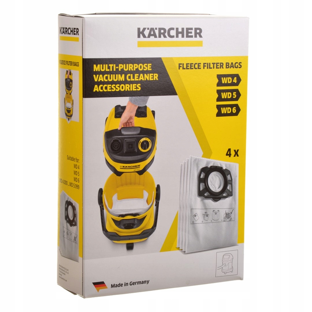 WORKI KARCHER WD4 WD5 WD6 MV4 MV5 MV6 2.863-006.0 Typ worka syntetyczny