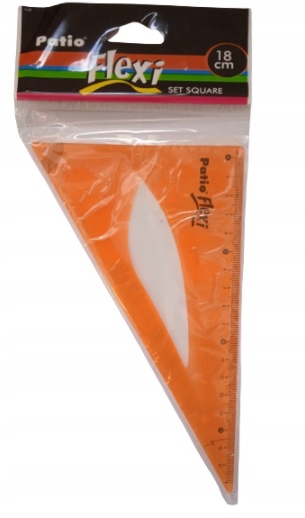 EKIERKA SZKOLNA 18CM FLEXI 60 STOPNI PATIO