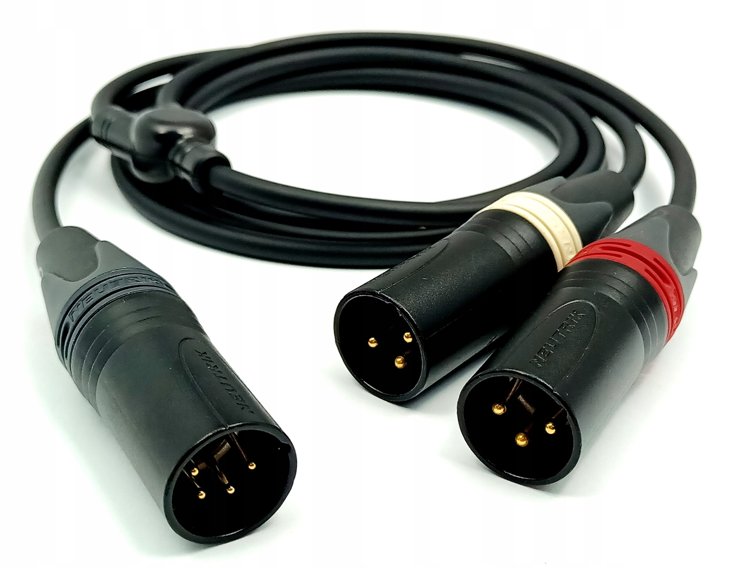 Ručně vyrobený vyvážený kabel Xlr 4 Pin 2 x Xlr Mogami 2893
