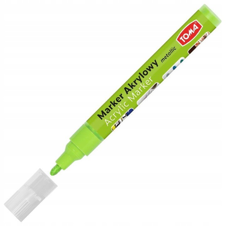 

Marker akrylowy Metaliczny Jasny Zielony 2,5 Toma