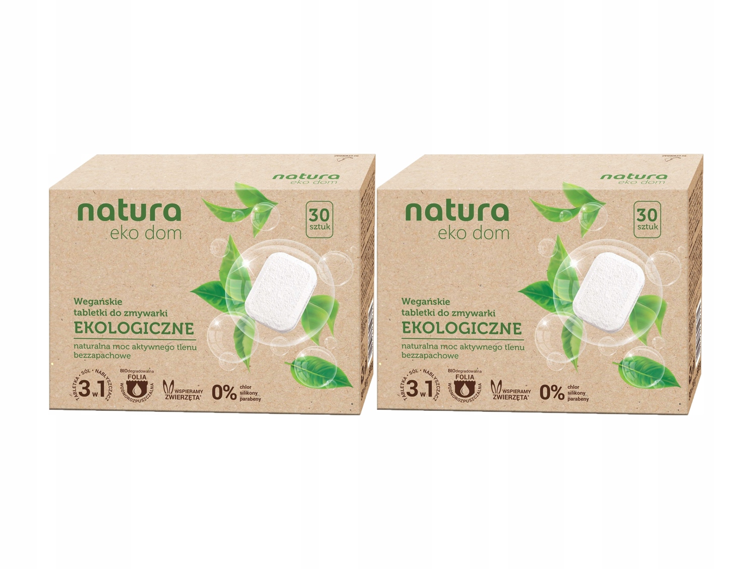 

Zestaw Natura Eko Tabletki Do Zmywarki 2 x 30 szt.
