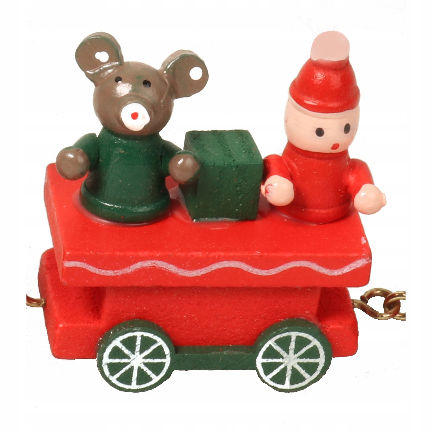 ŚWIĄTECZNY POCIĄG DREWNIANY OZDOBA PREZENT Marka Goliat