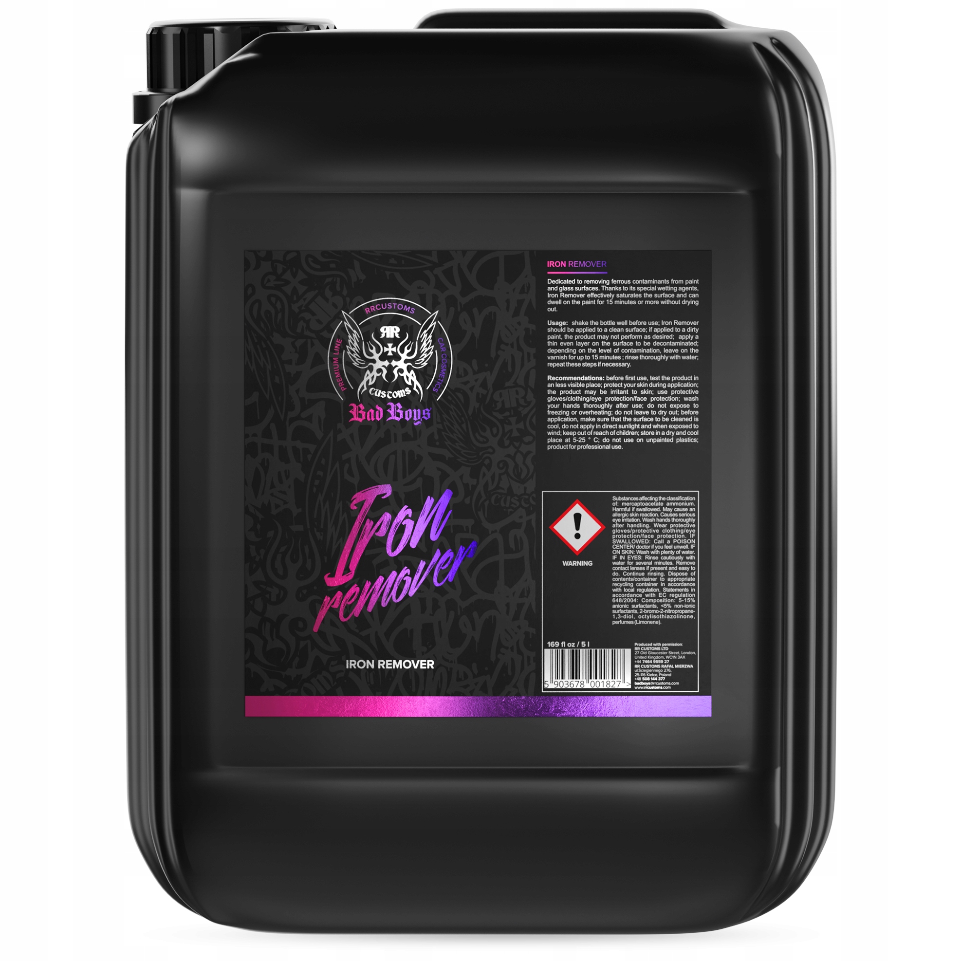 Rr Customs Rrc Bad Boys Iron Remover 5L Deironizer Usuwa Osady Metaliczne