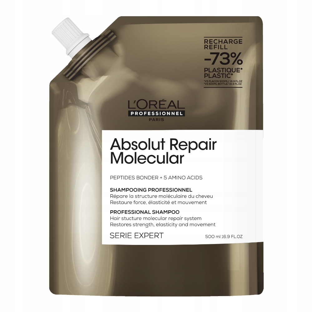 Loreal Absolut Repair Refill Molecular Šampon pro obnovu vlasů 500 ml