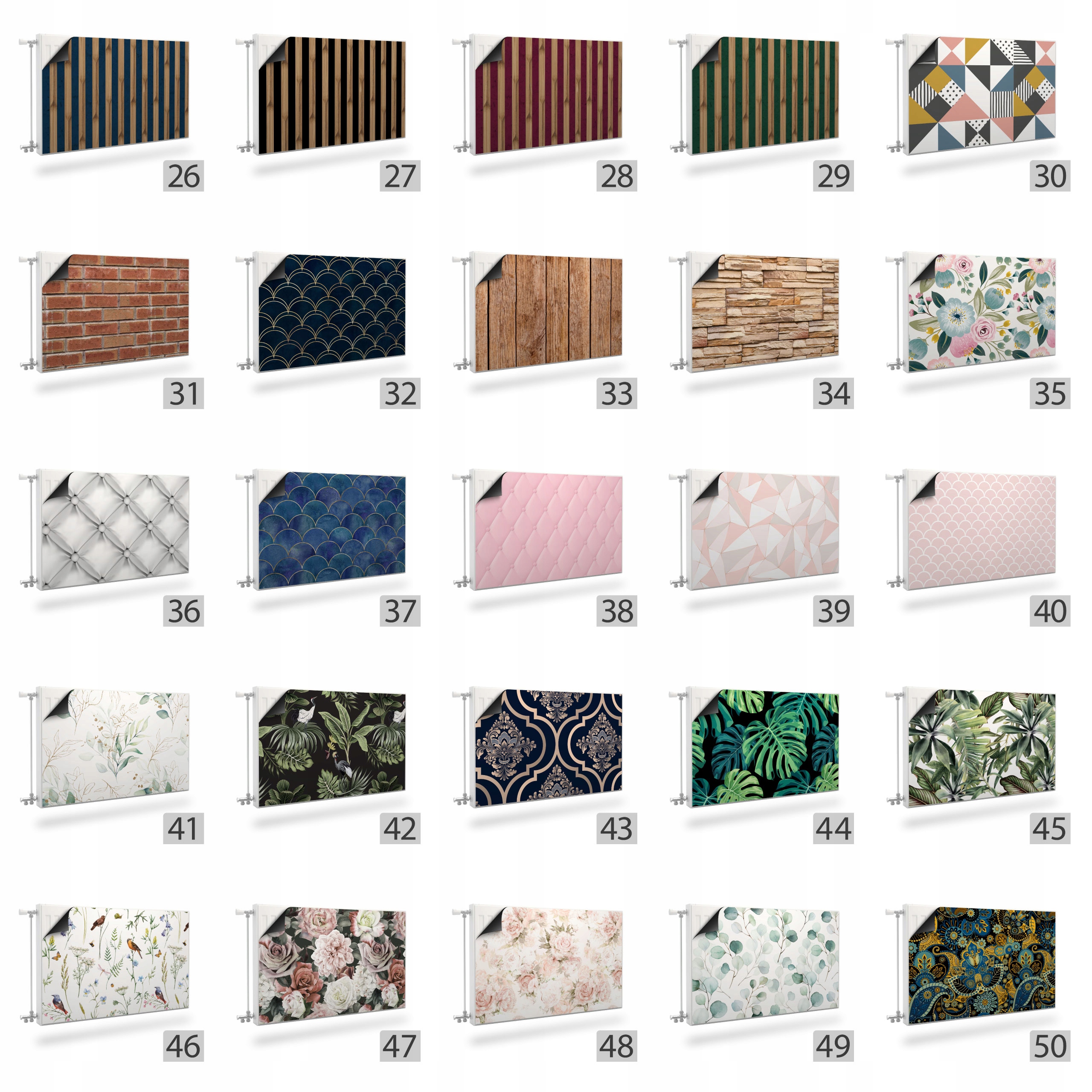 MASKOWNICA MAGNETYCZNA Na Kaloryfer PIÓRA 100x60 Kod producenta MF-10000191-SM100-60