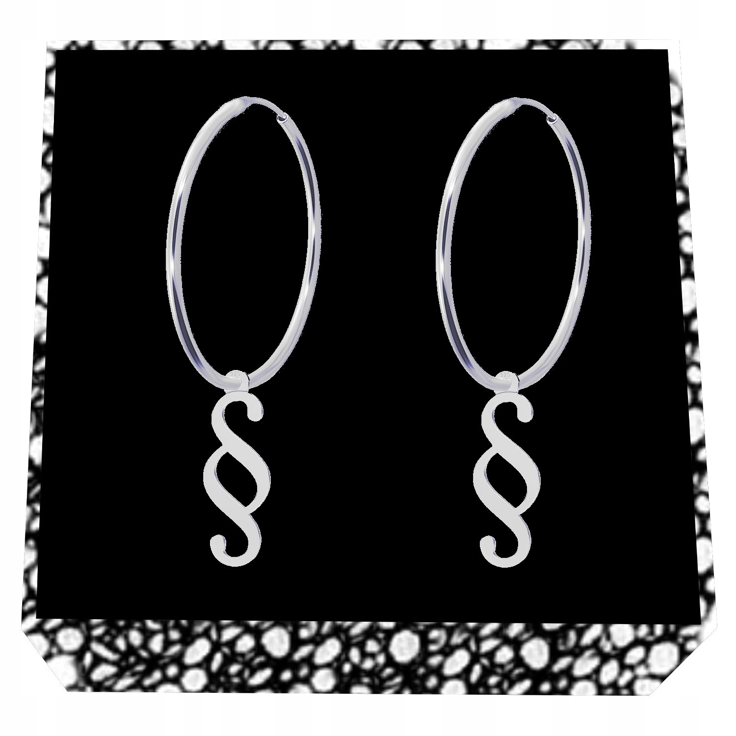 Paragraf Paragrafy Stříbrné náušnice velká kola stříbro 925